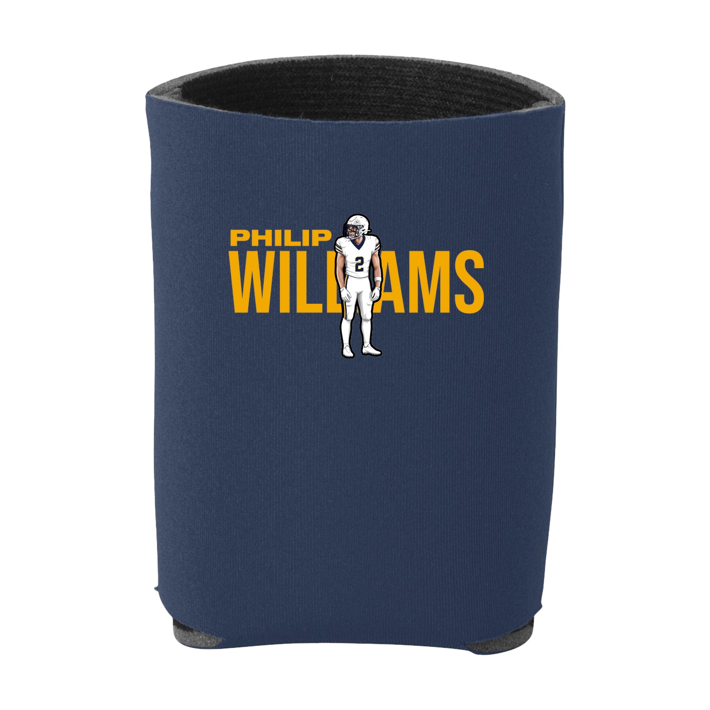 Can Holder — Player Name in Navy
