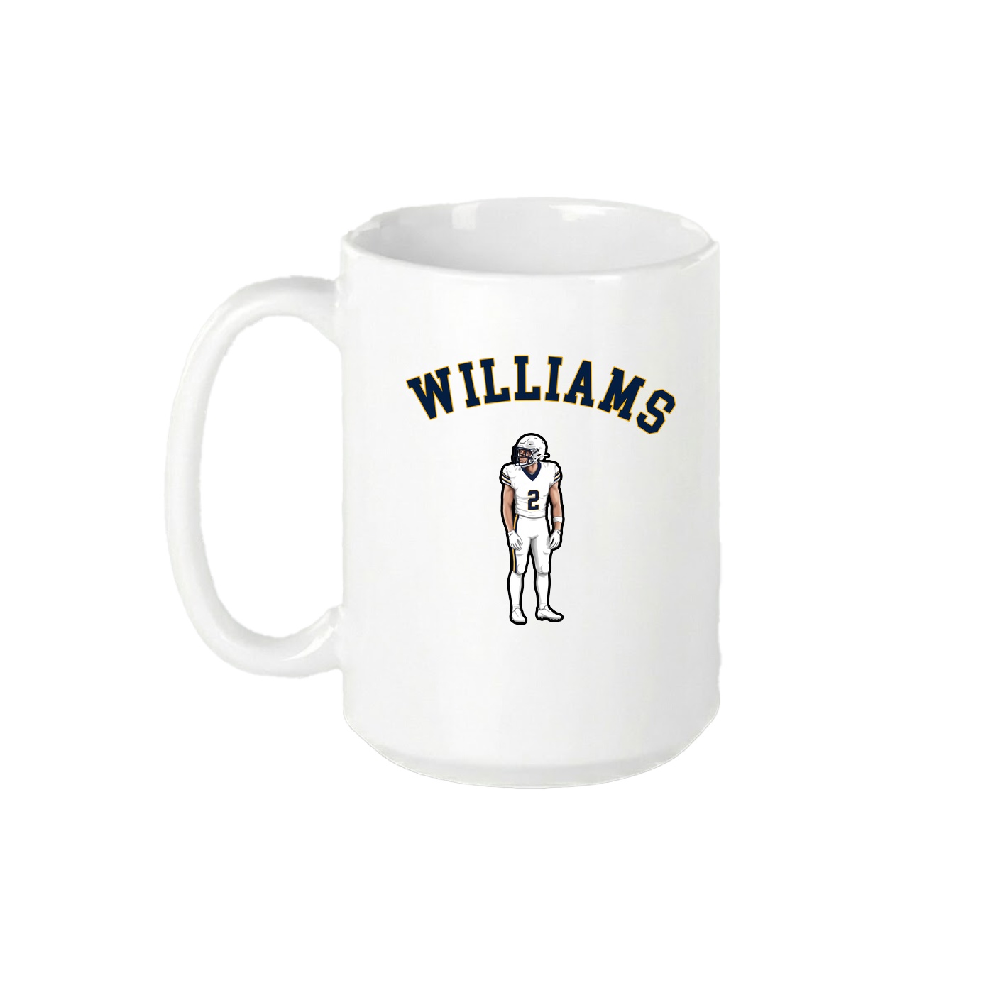 15oz Coffee Mug — Shirsey Arch in White