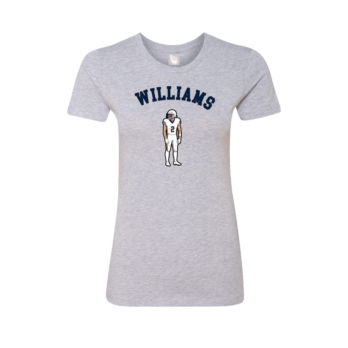 Fitted Women's Tee — Shirsey Arch in Grey