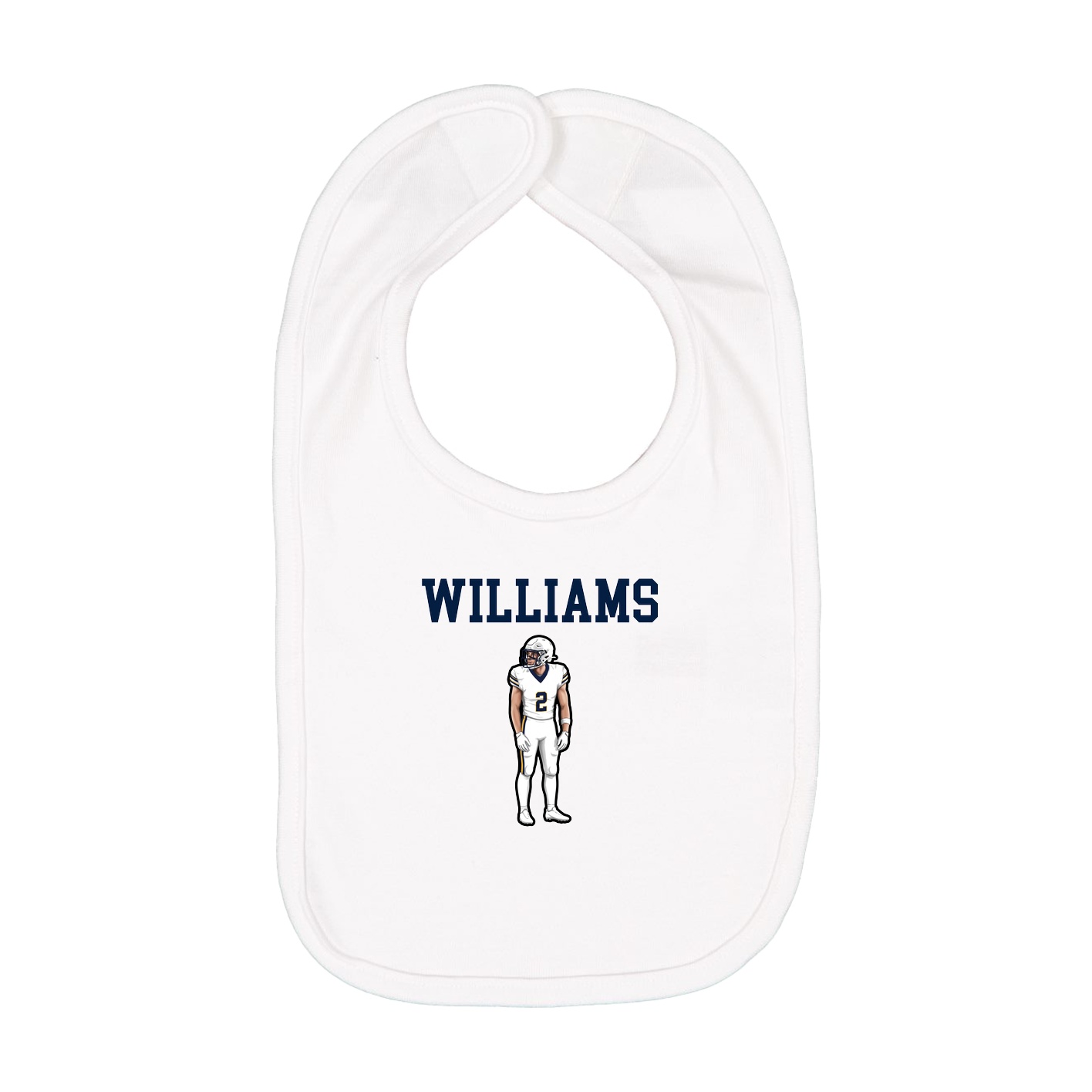 Infant Bib — Shirsey in White