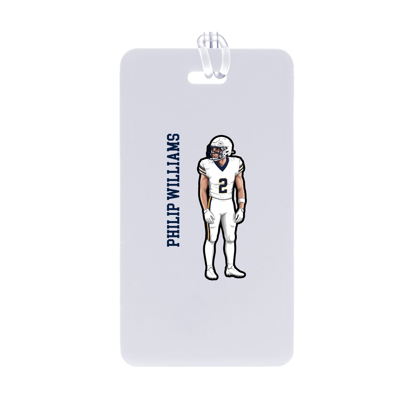 Bag Tag — Name Vertical in Classic
