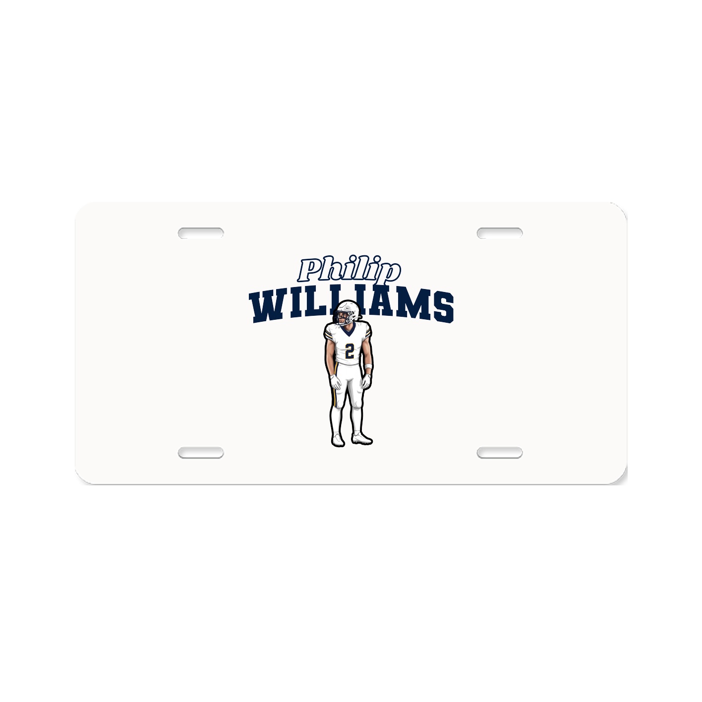 License Plate — Name Arch in Classic