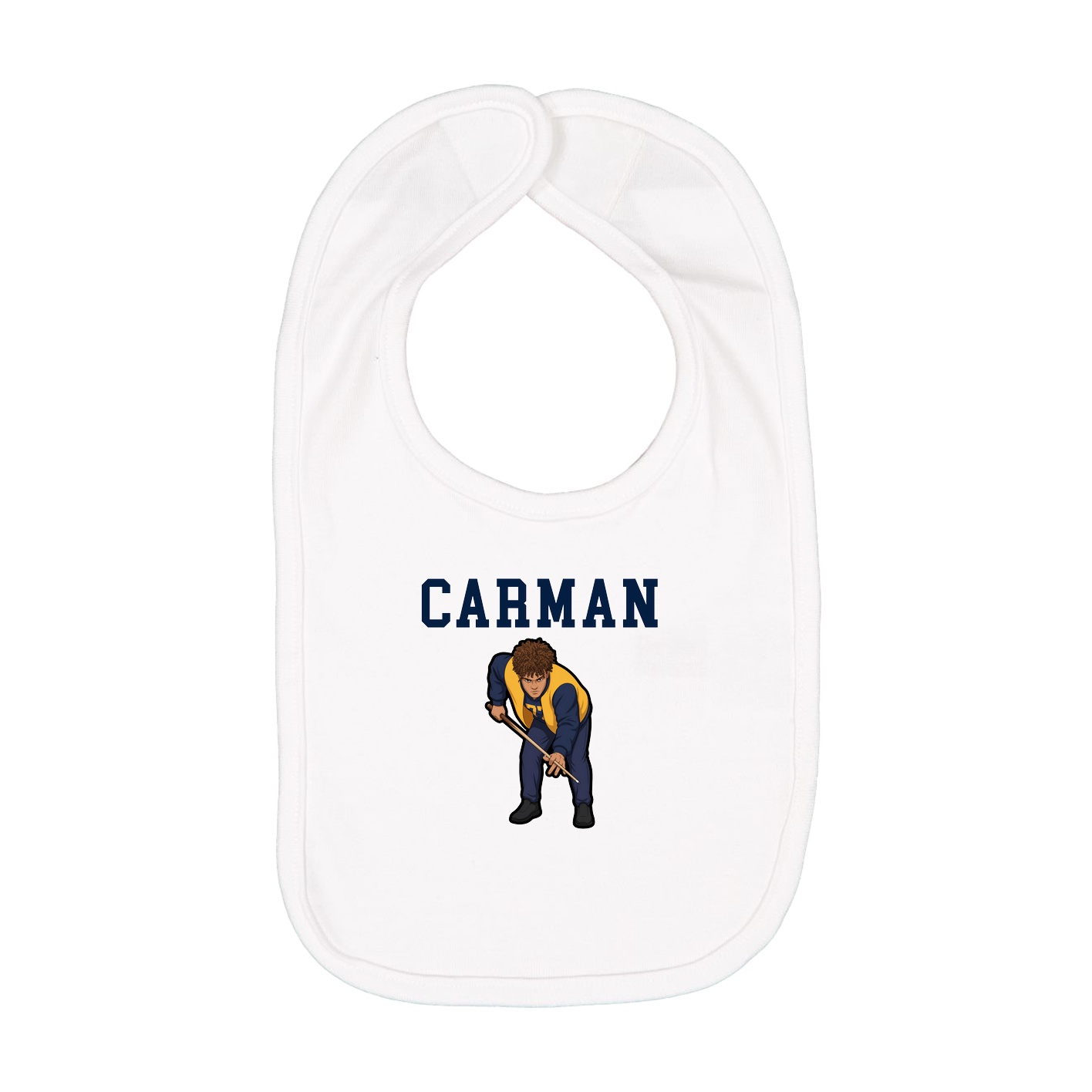 Infant Bib — Shirsey in White