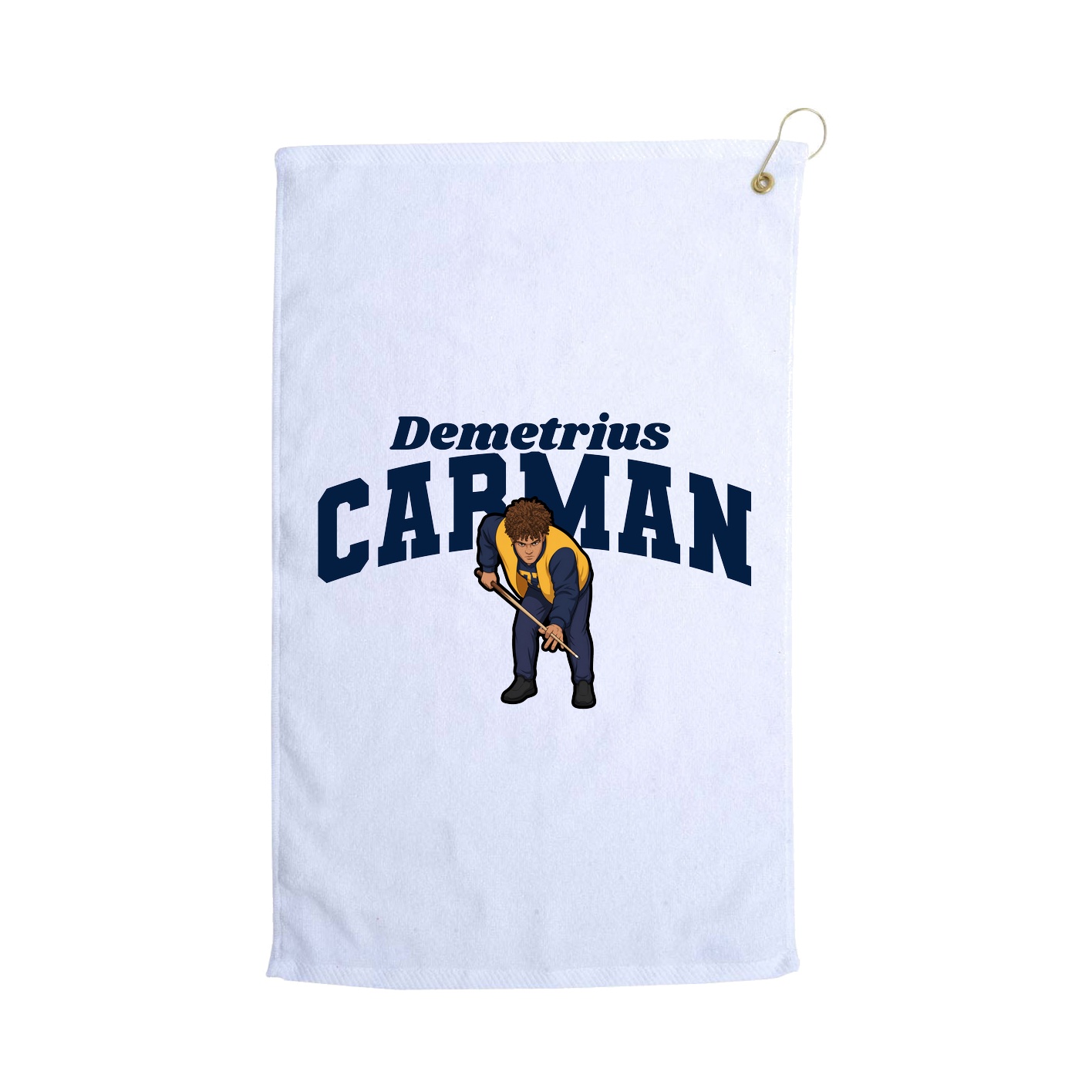 Golf Towel — Signature Arch in White
