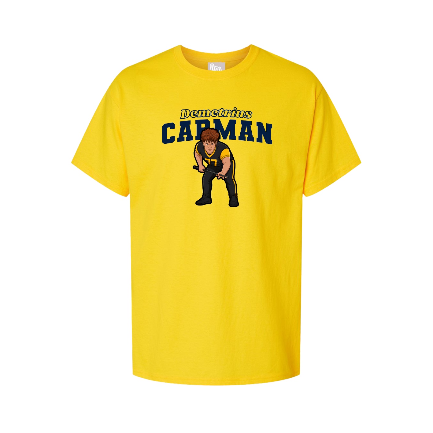 Youth Tee — Name Arch in Gold