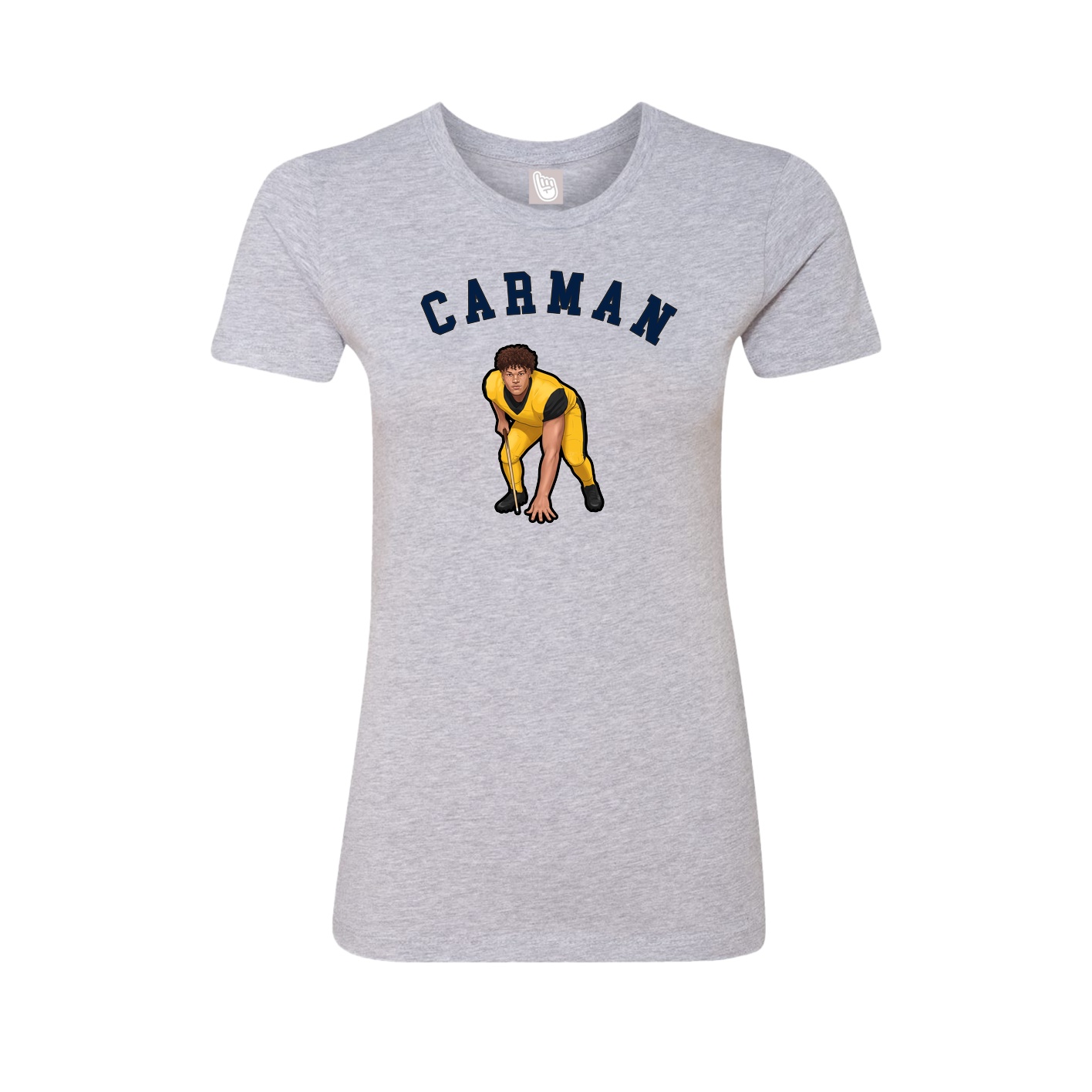 Fitted Women's Tee — Shirsey Arch in Grey