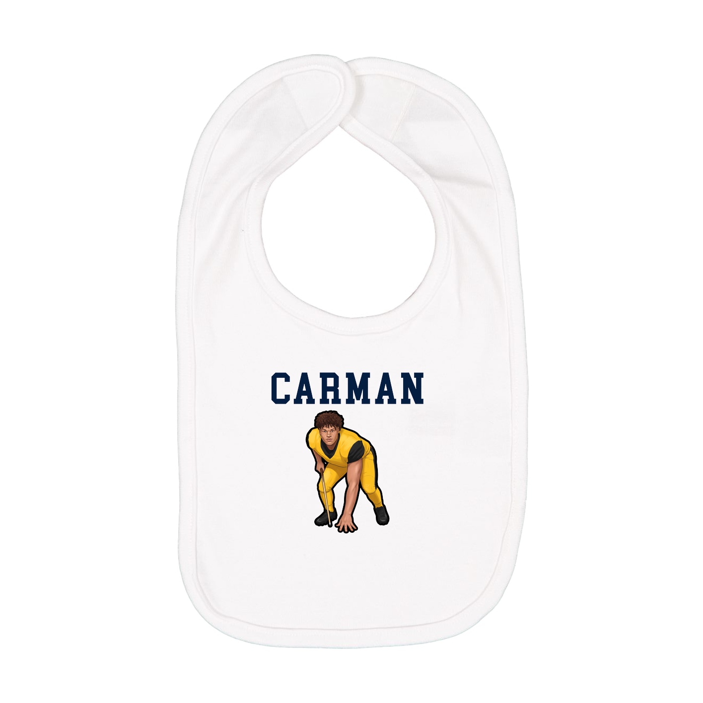 Infant Bib — Shirsey in White