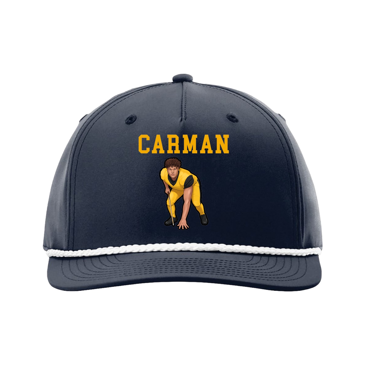 Five-Panel Classic Rope Cap — Shirsey in Navy