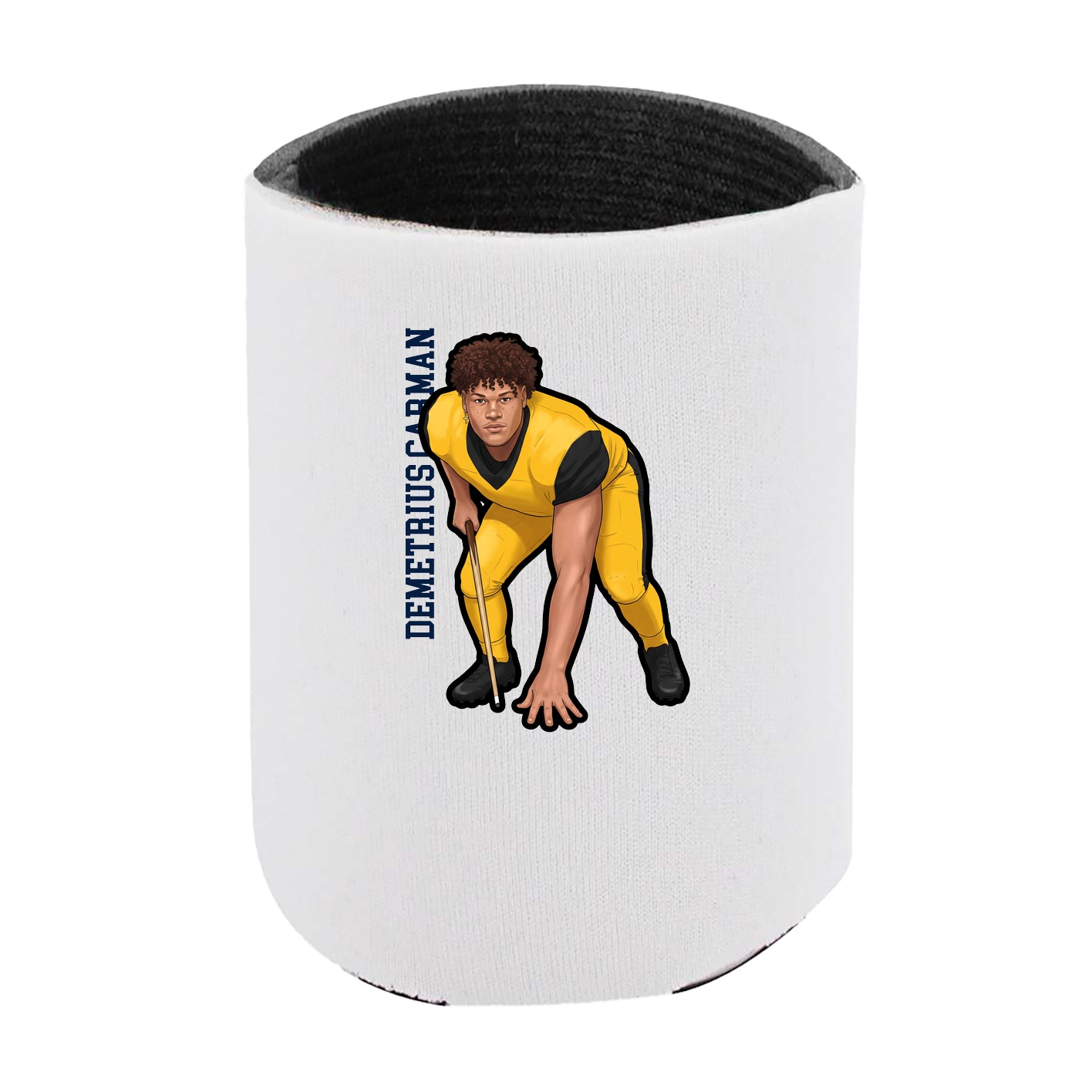 Can Holder — Name Vertical in White