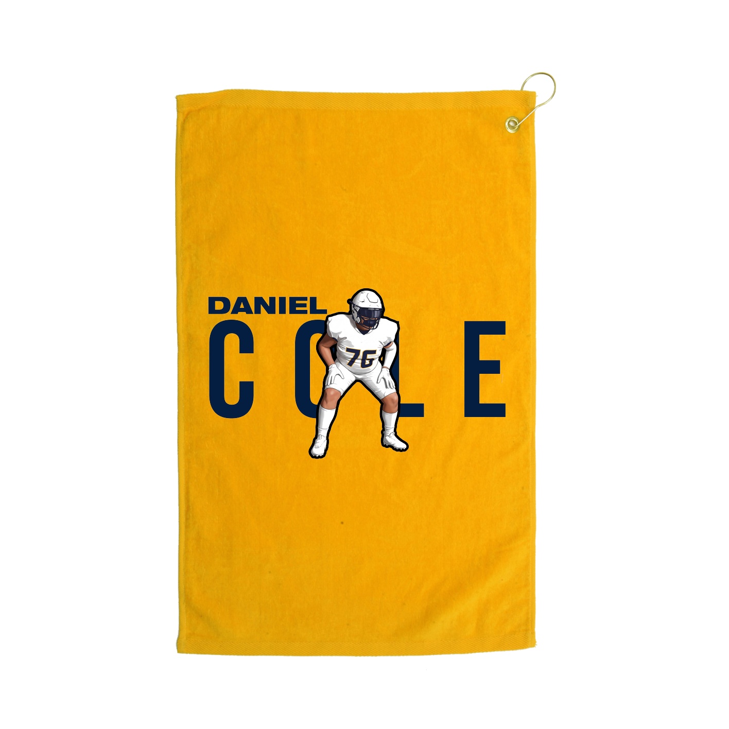 Golf Towel — Player Name in Gold