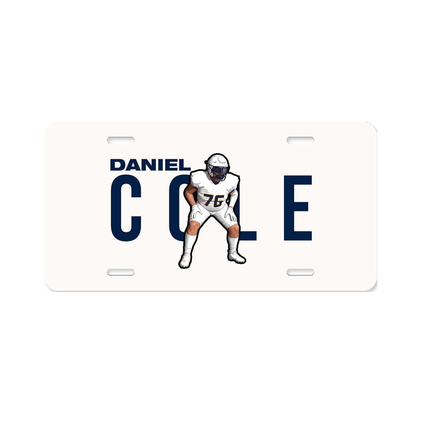 License Plate — Player Name in Classic