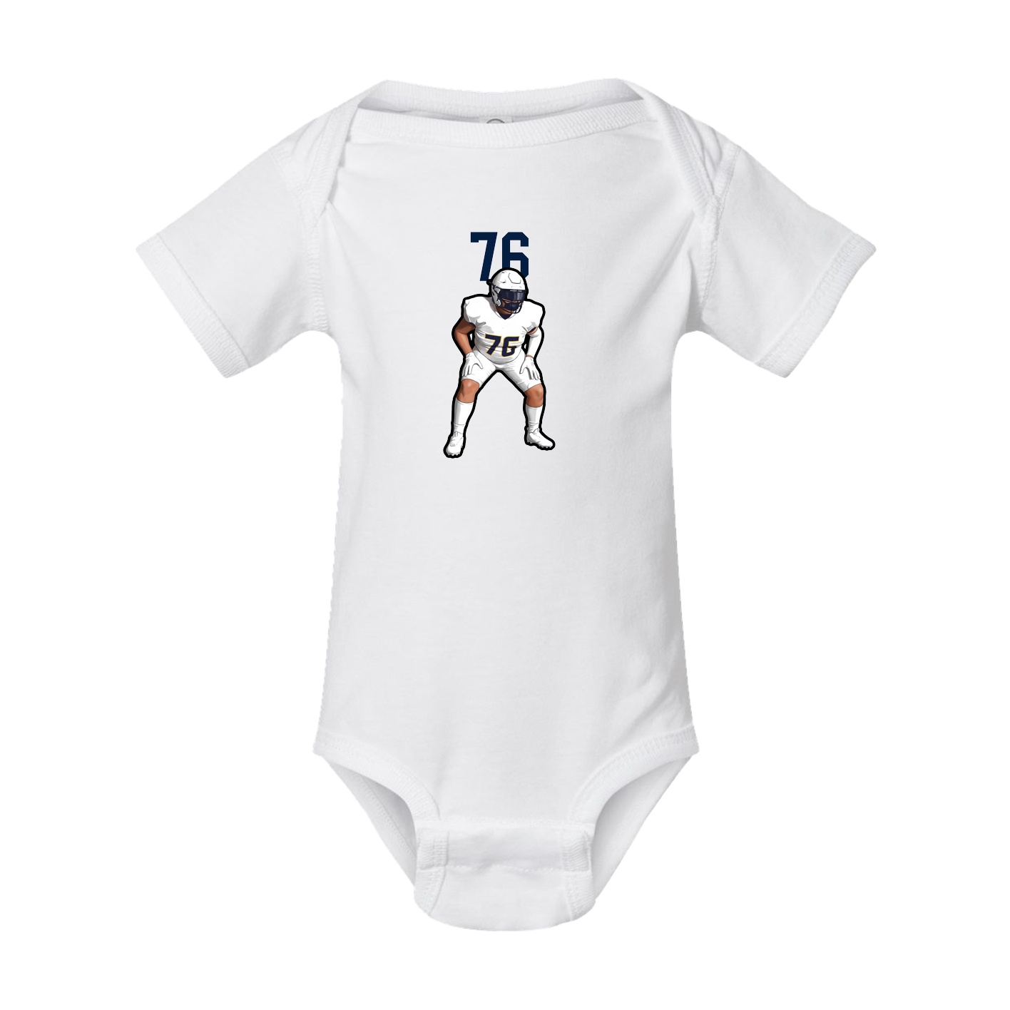 Baby Onesie — Number Top in White