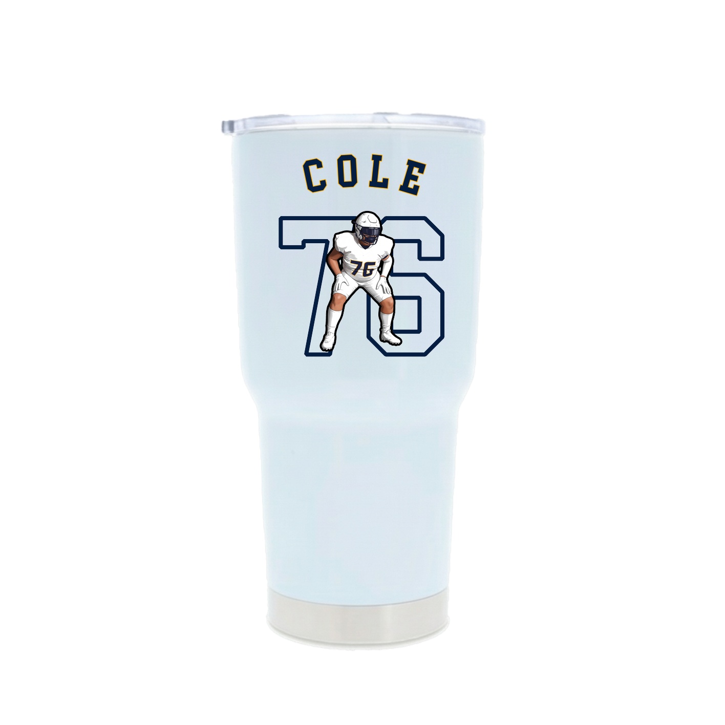 30oz Stainless Steel Tumbler — Shirsey Arch in White