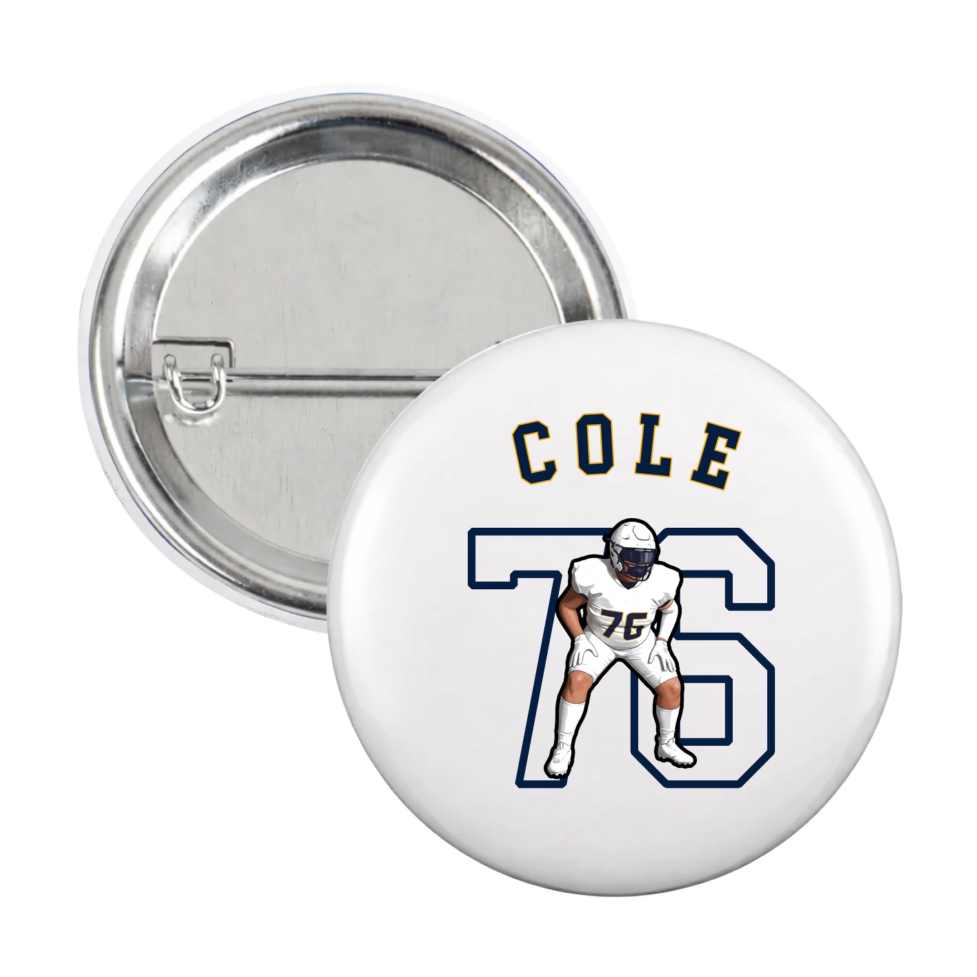Game Day Button — Shirsey Arch in White