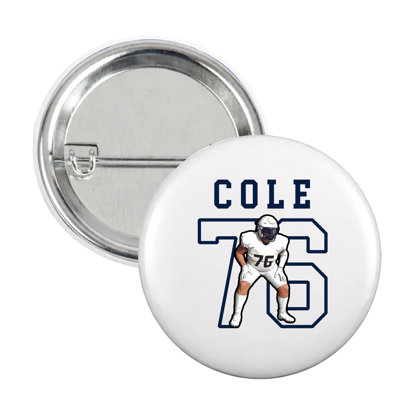 Game Day Button — Shirsey in White