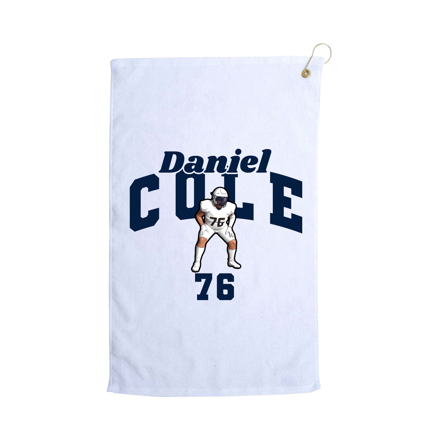 Golf Towel — Signature Arch in White