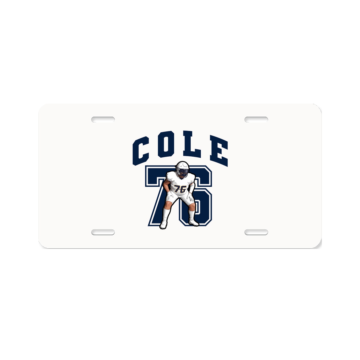 License Plate — Number in Classic