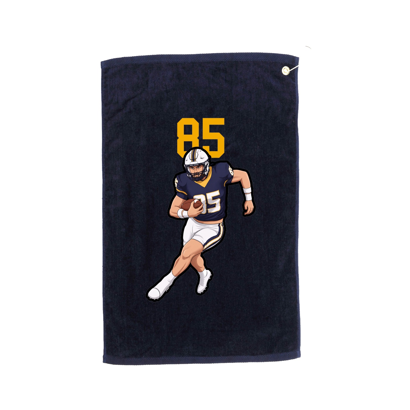 Golf Towel — Number Top in Navy