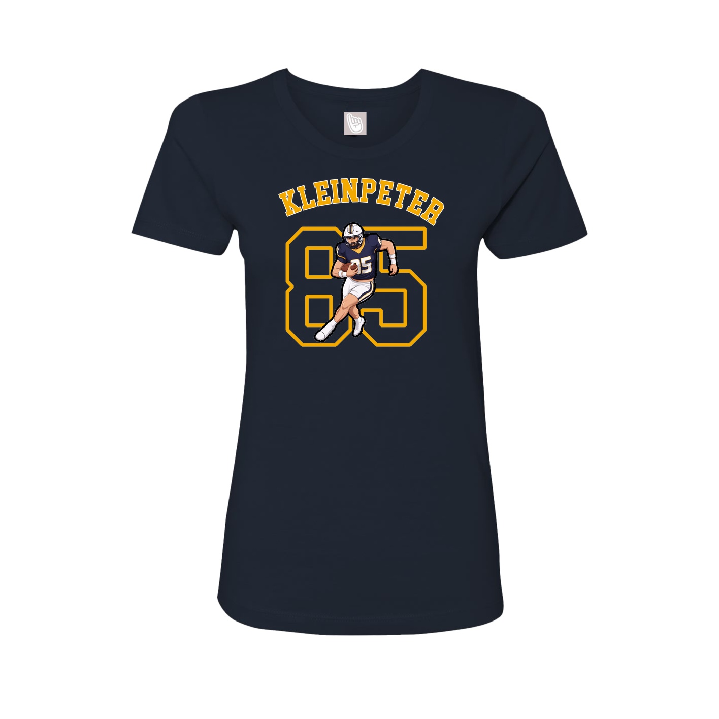 Fitted Women's Tee — Shirsey Arch in Navy