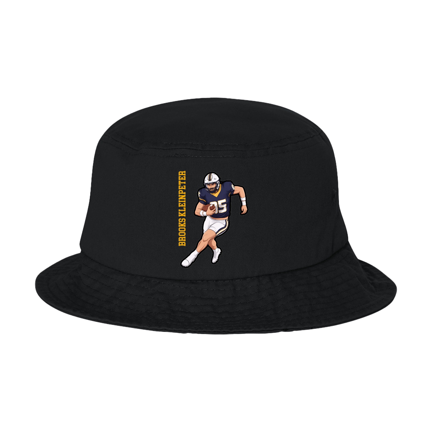 Bucket Cap — Name Vertical in Black