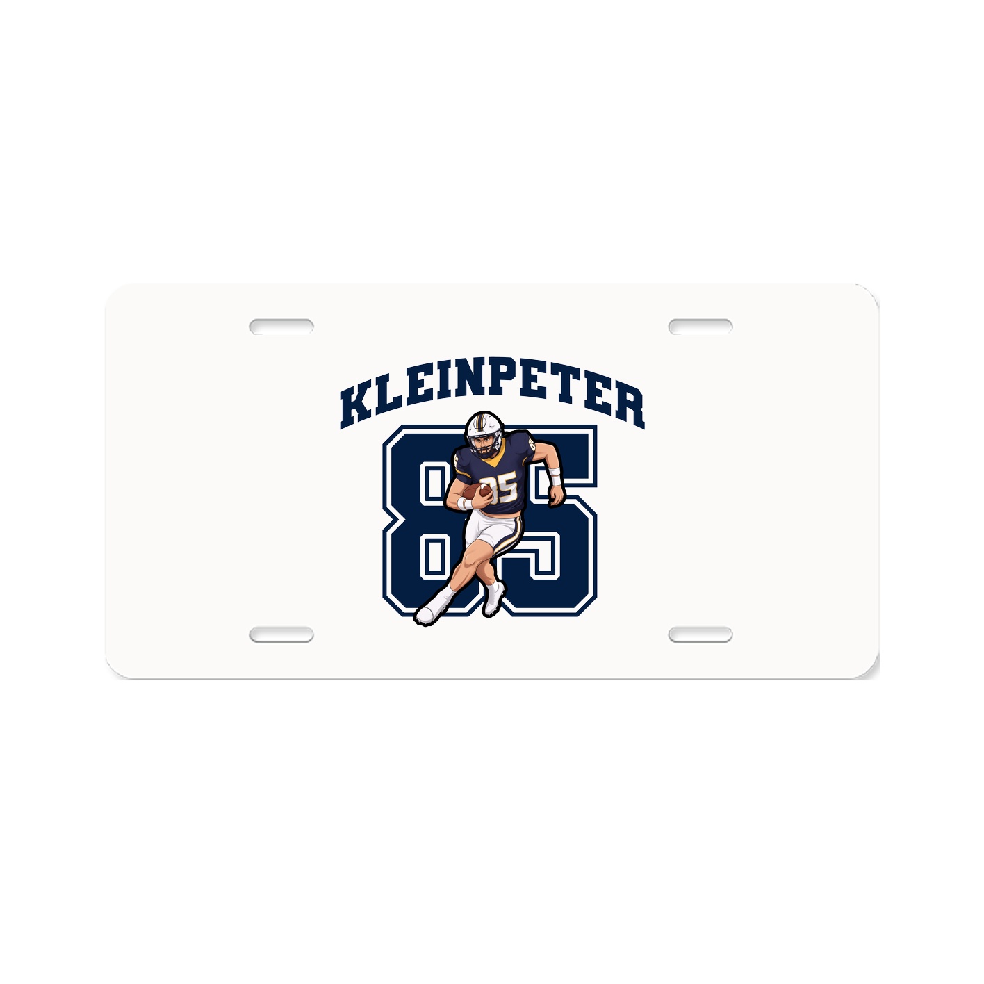 License Plate — Number in Classic