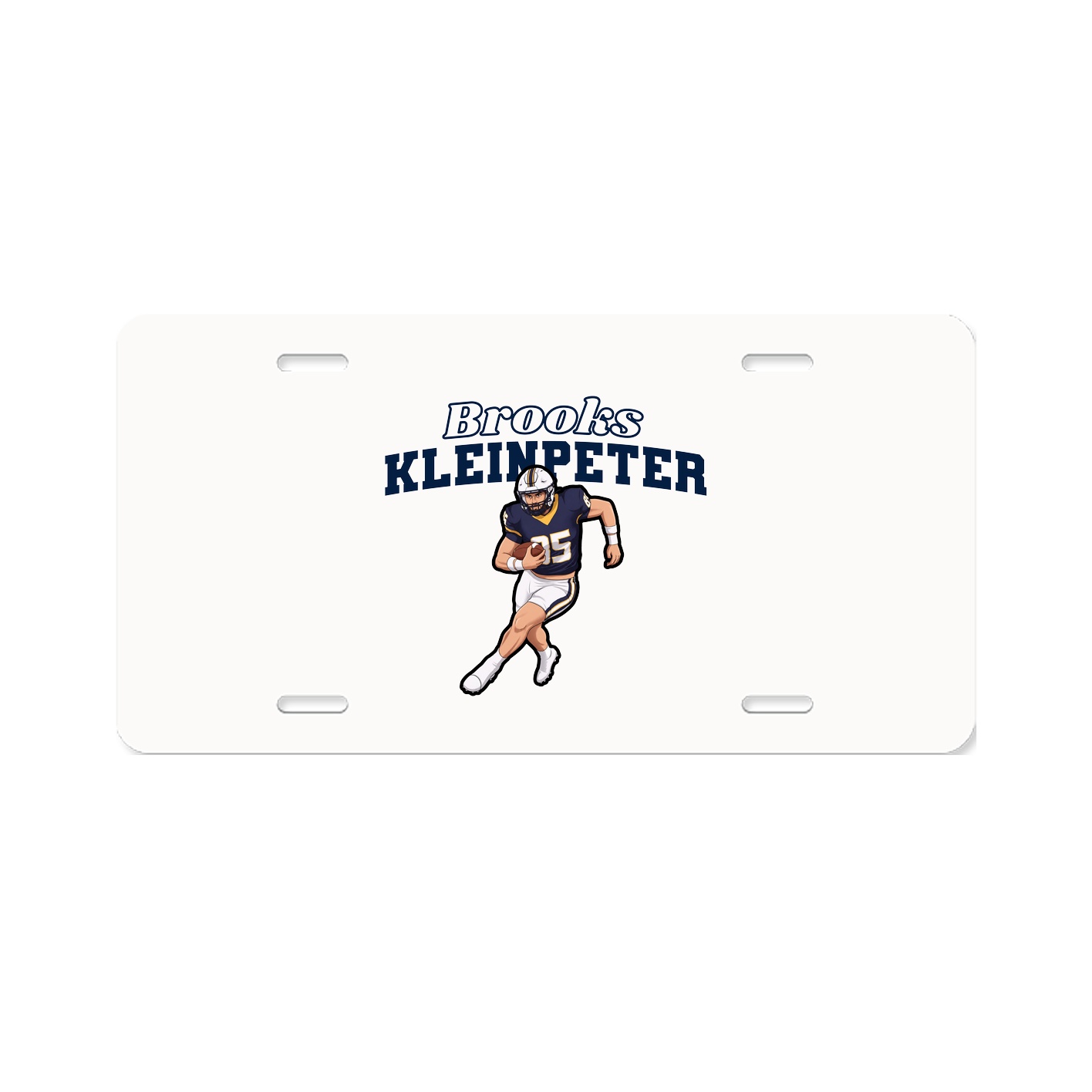 License Plate — Name Arch in Classic