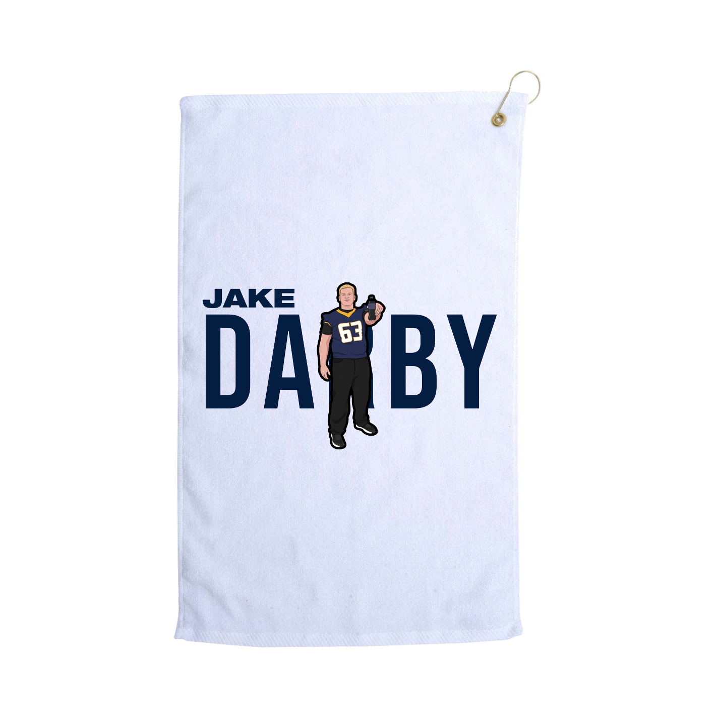Golf Towel — Player Name in White