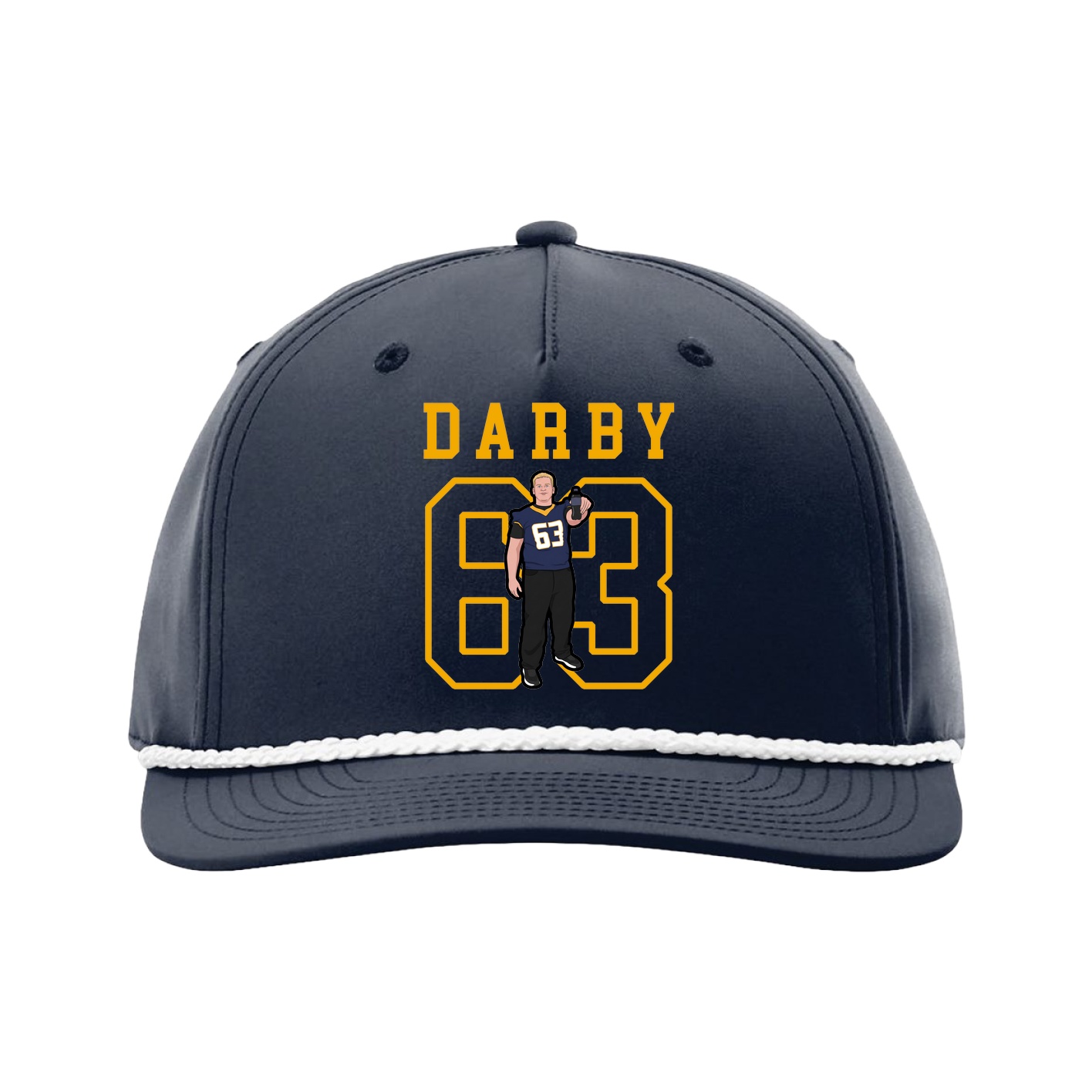 Five-Panel Classic Rope Cap — Shirsey in Navy