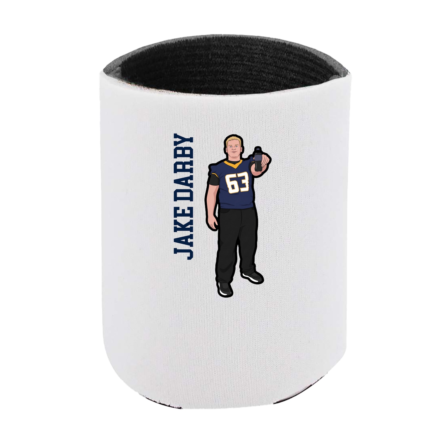 Can Holder — Name Vertical in White