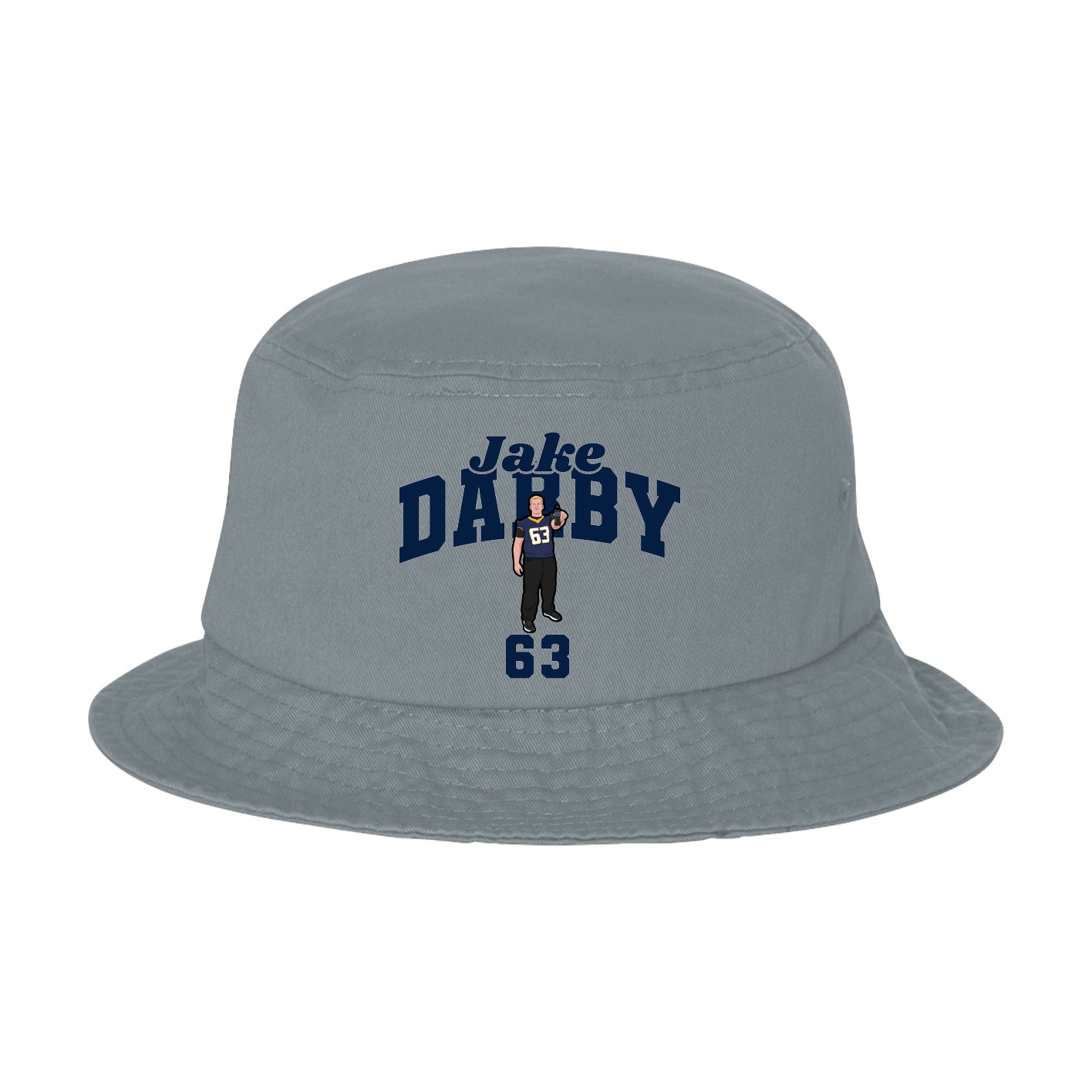 Bucket Cap — Signature Arch in Grey