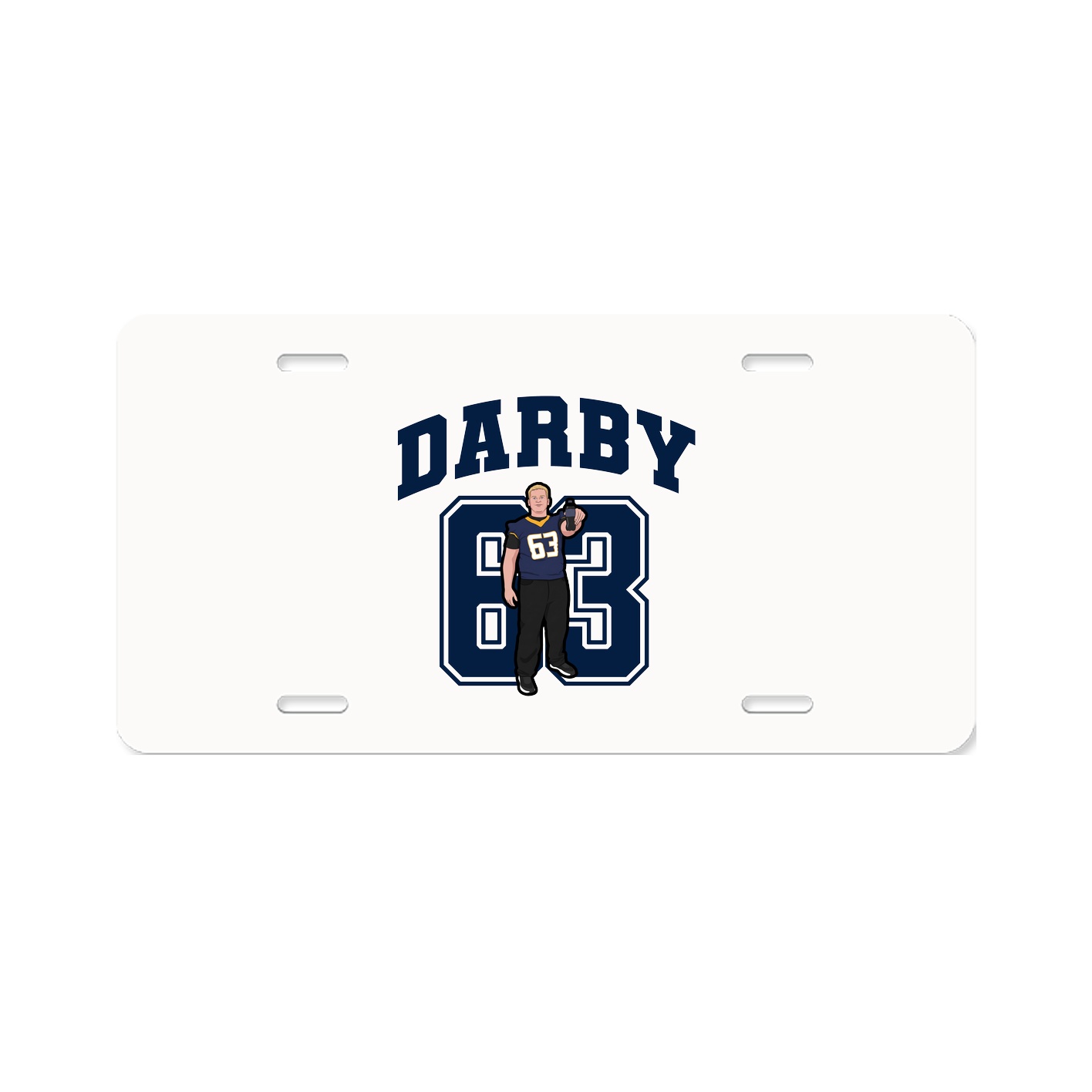 License Plate — Number in Classic
