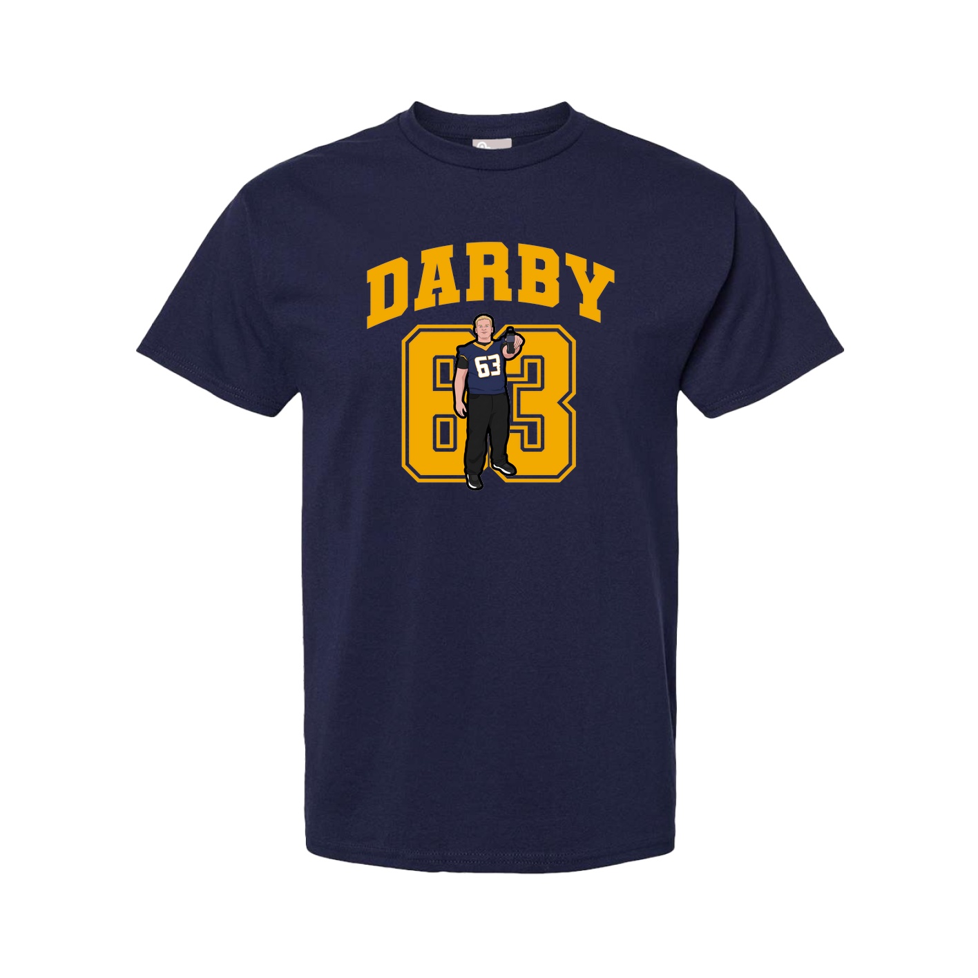 Youth Tee — Number in Navy