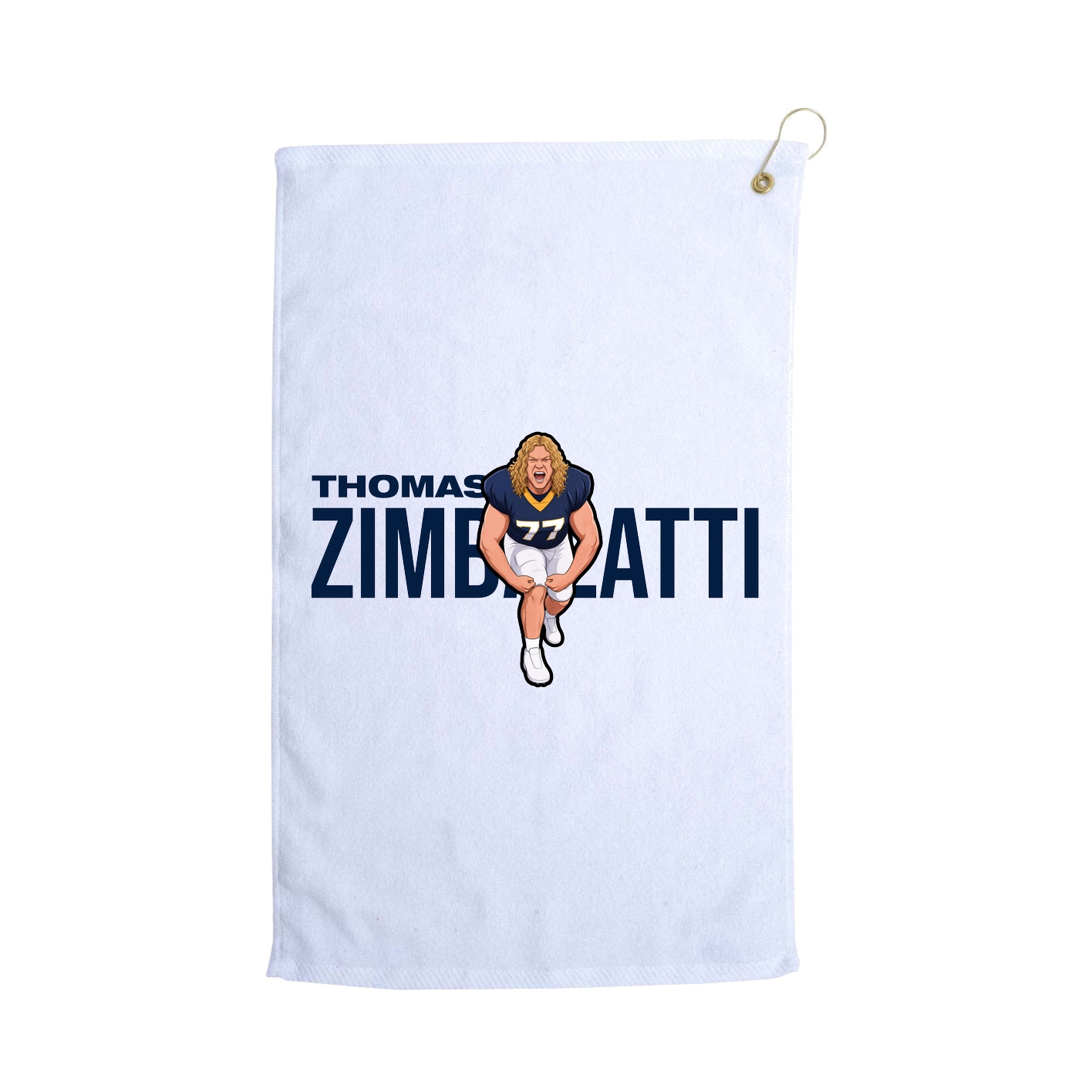 Golf Towel — Player Name in White