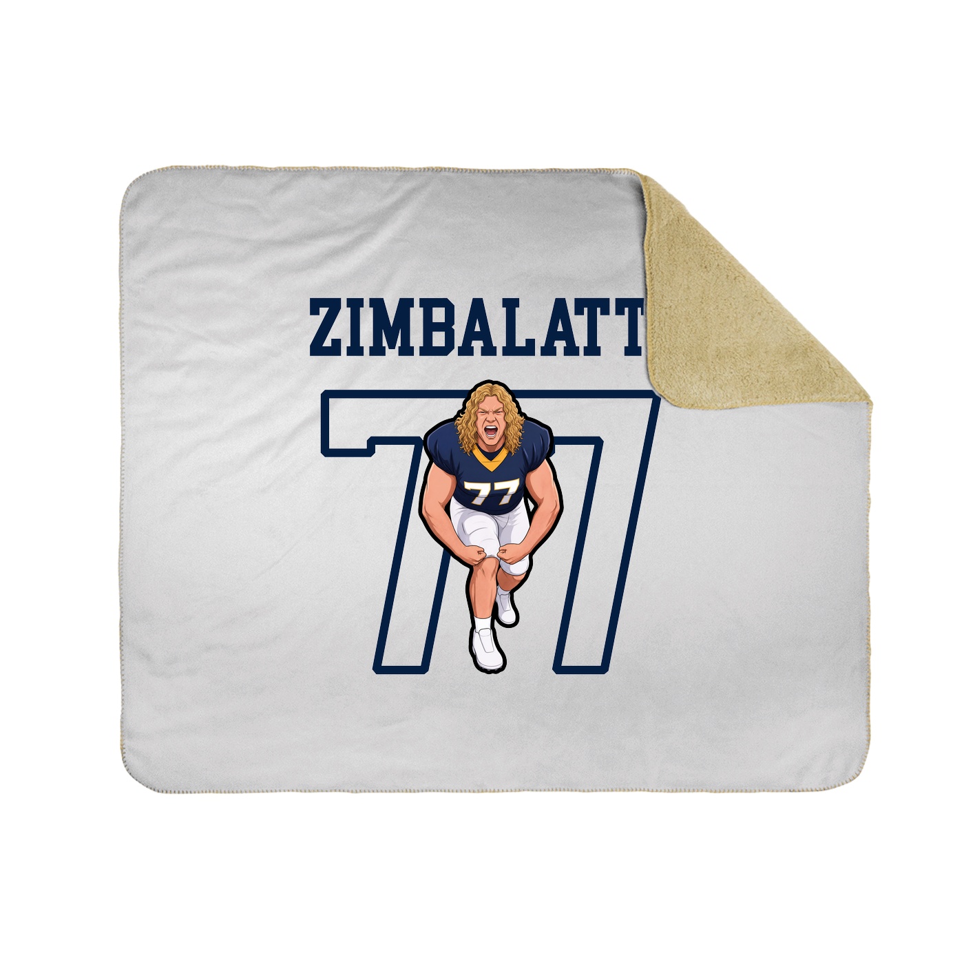 Throw Blanket — Shirsey in White
