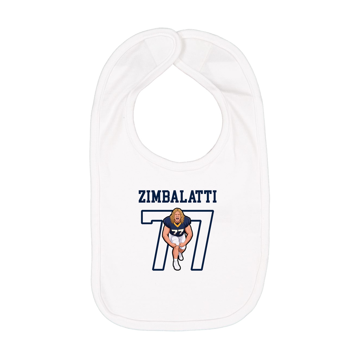 Infant Bib — Shirsey in White