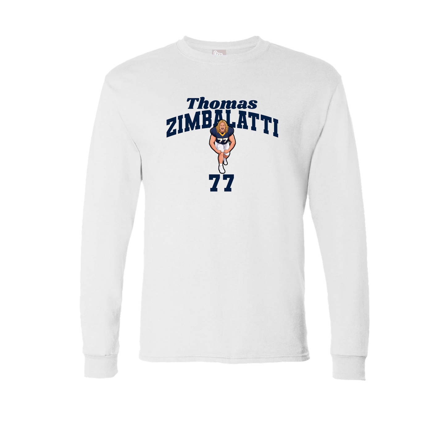 Long Sleeve Tee — Signature Arch in White