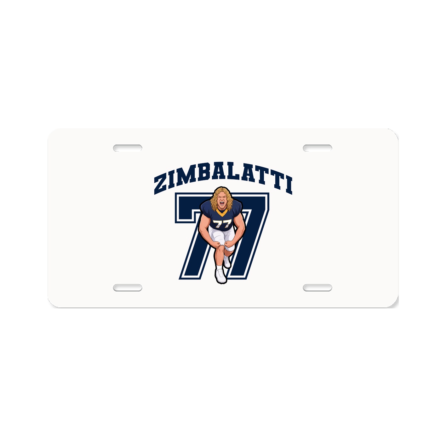 License Plate — Number in Classic