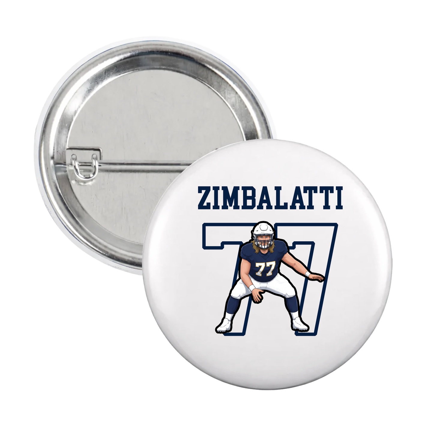 Game Day Button — Shirsey in White