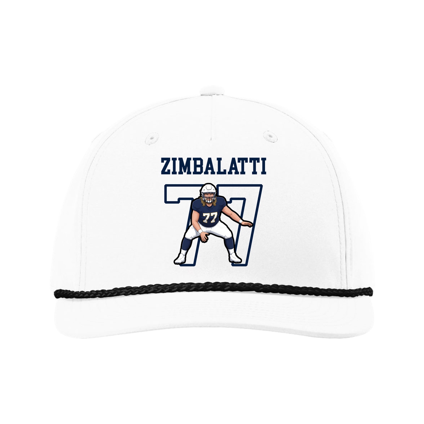 Five-Panel Classic Rope Cap — Shirsey in White