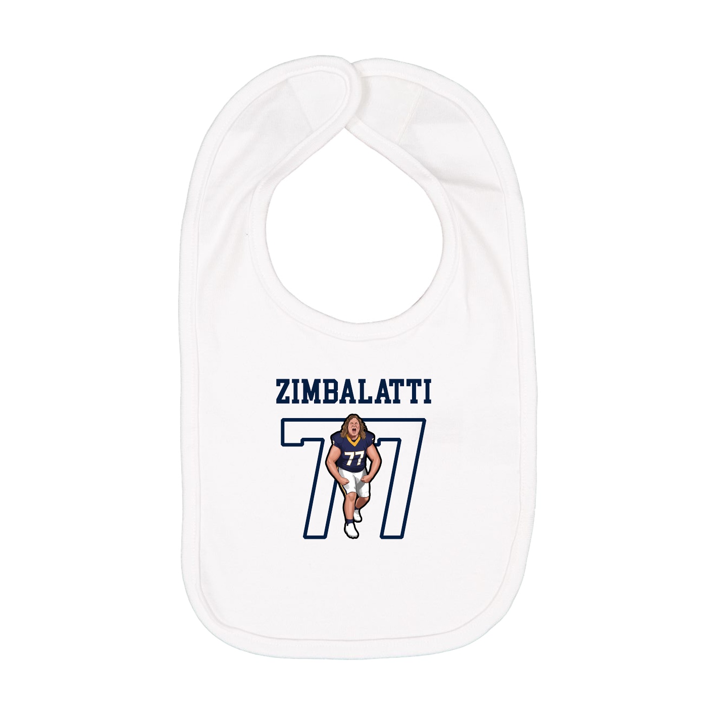 Infant Bib — Shirsey in White