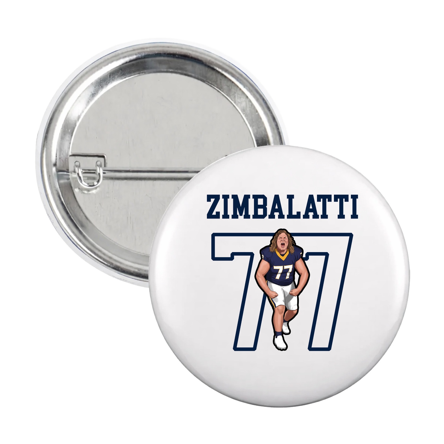 Game Day Button — Shirsey in White