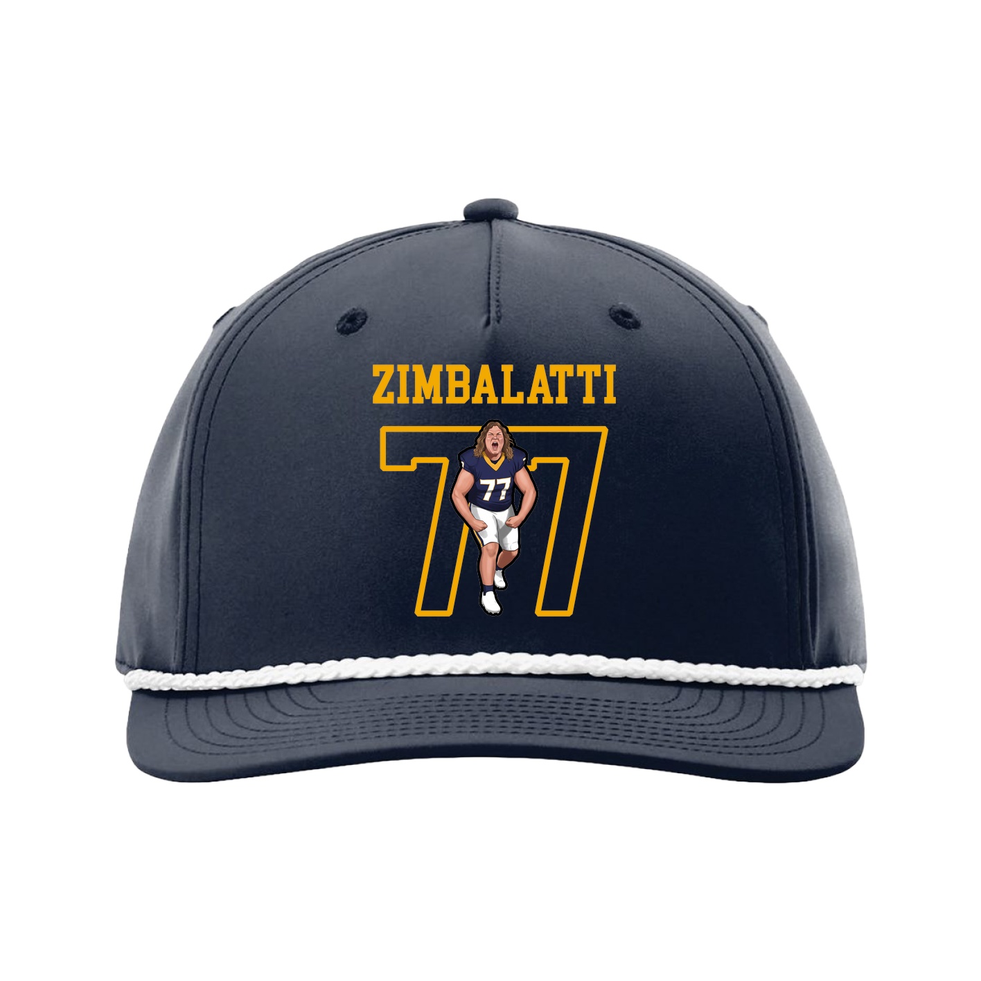 Five-Panel Classic Rope Cap — Shirsey in Navy