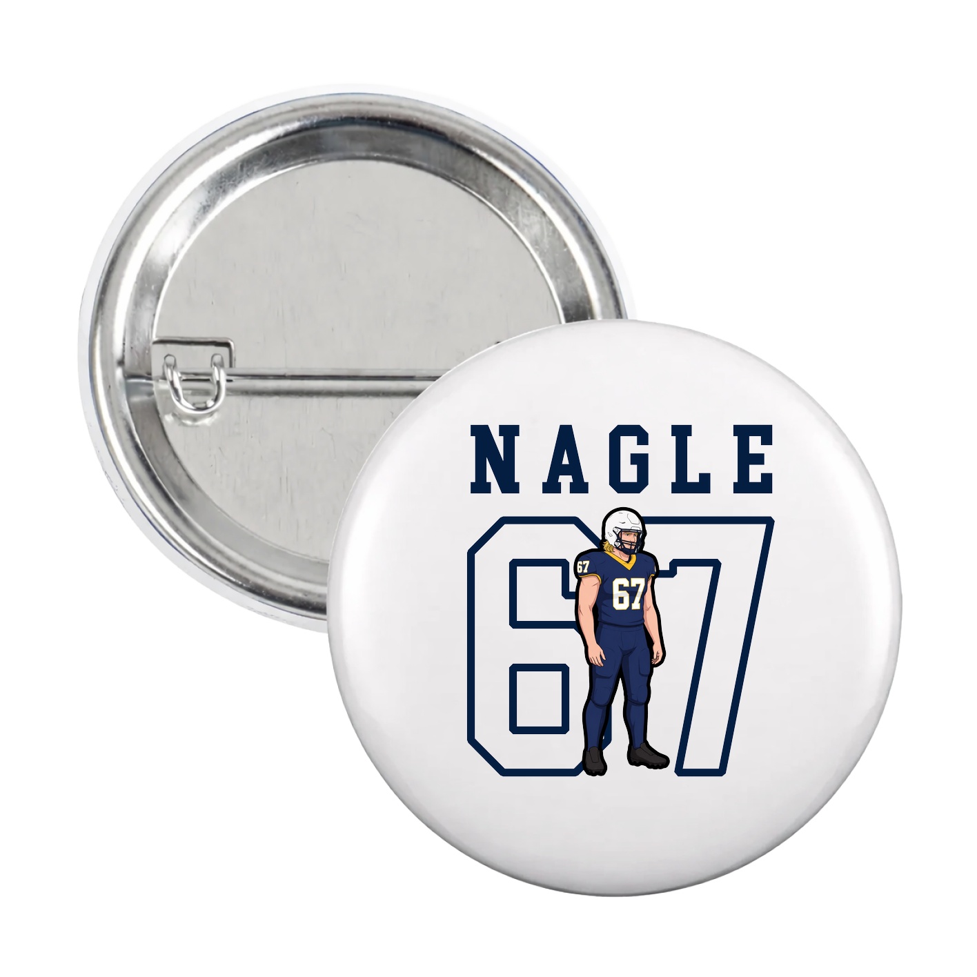 Game Day Button — Shirsey in White