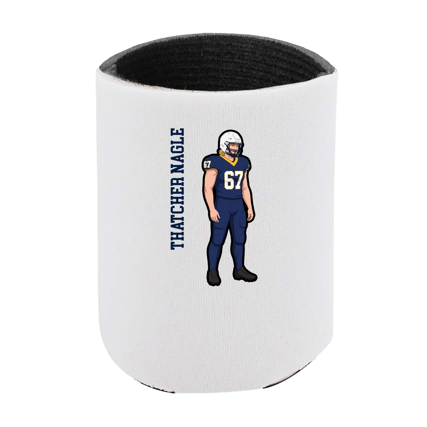 Can Holder — Name Vertical in White