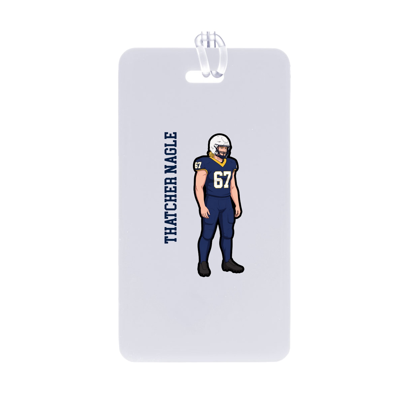 Bag Tag — Name Vertical in Classic