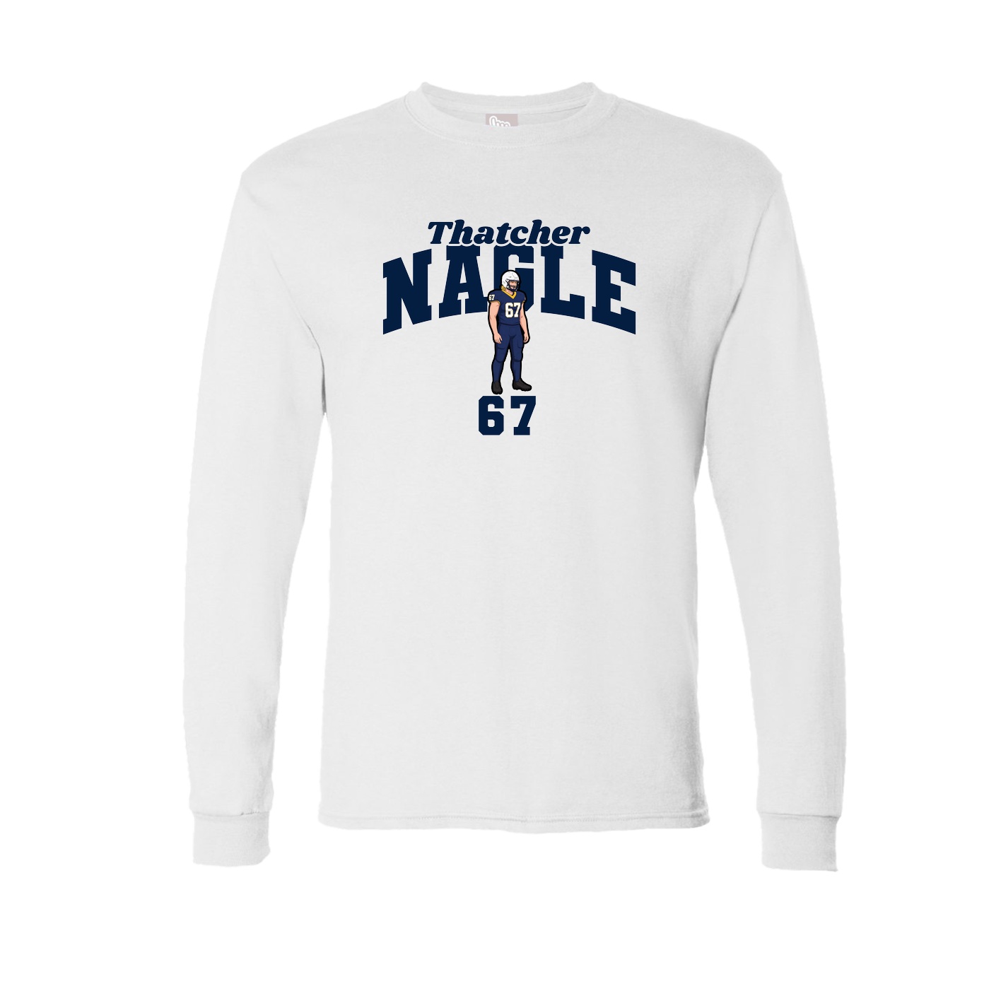 Long Sleeve Tee — Signature Arch in White