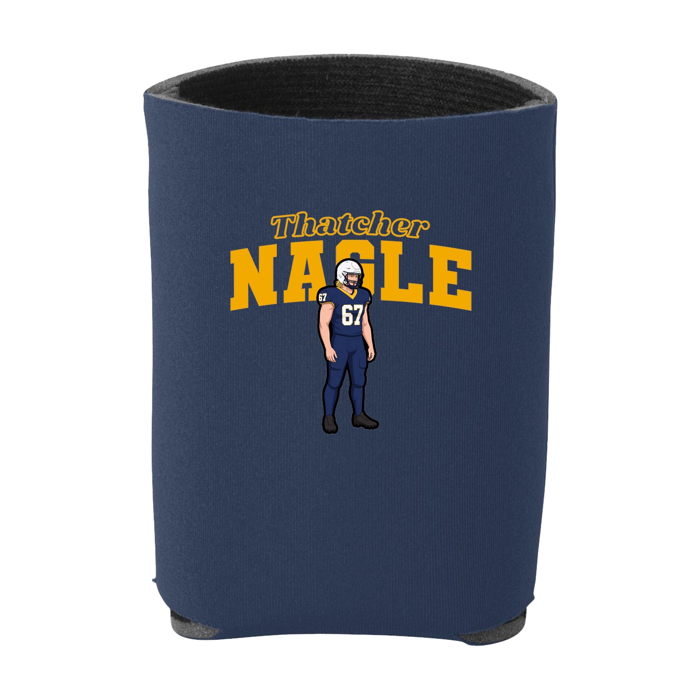 Can Holder — Name Arch in Navy
