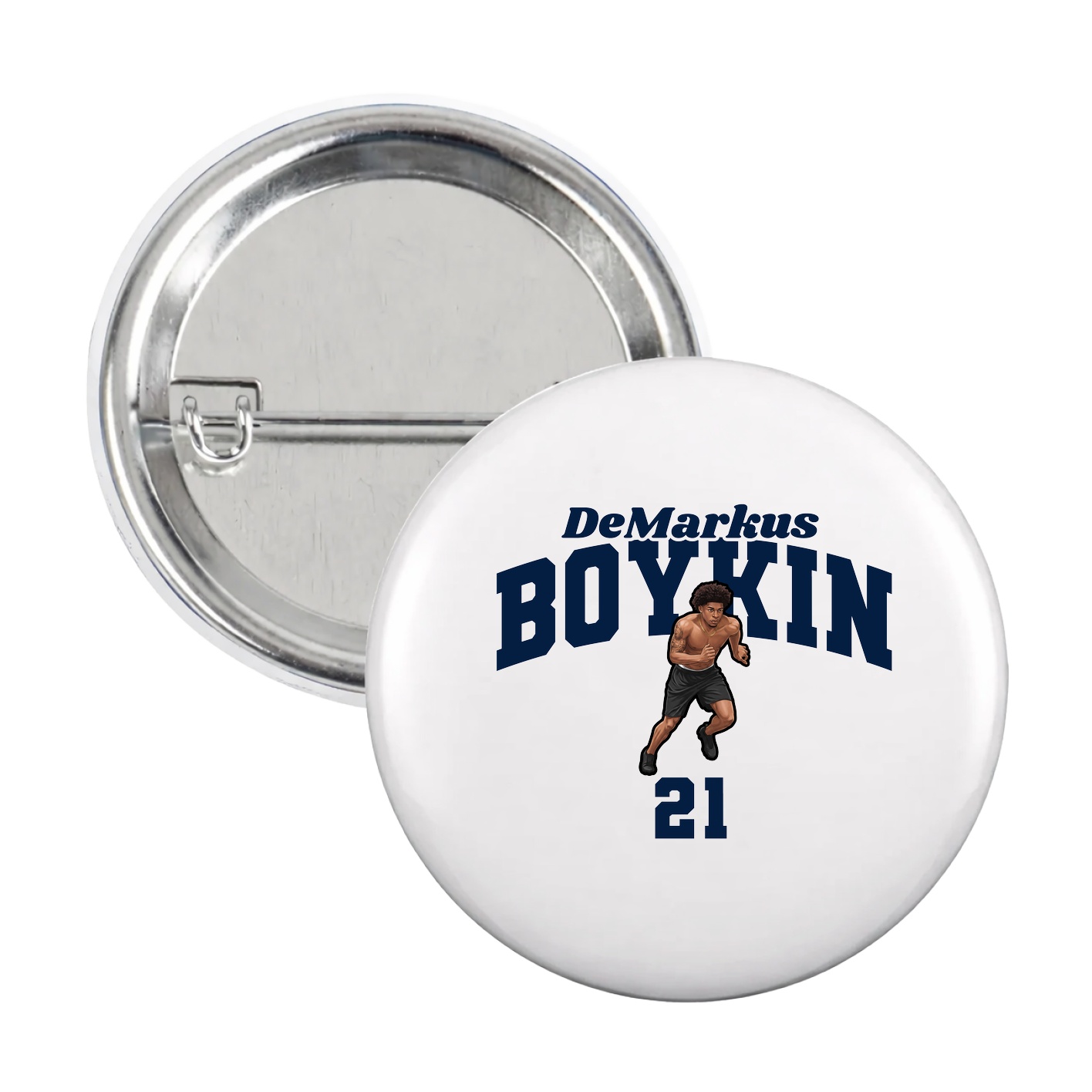 Game Day Button — Signature Arch in White