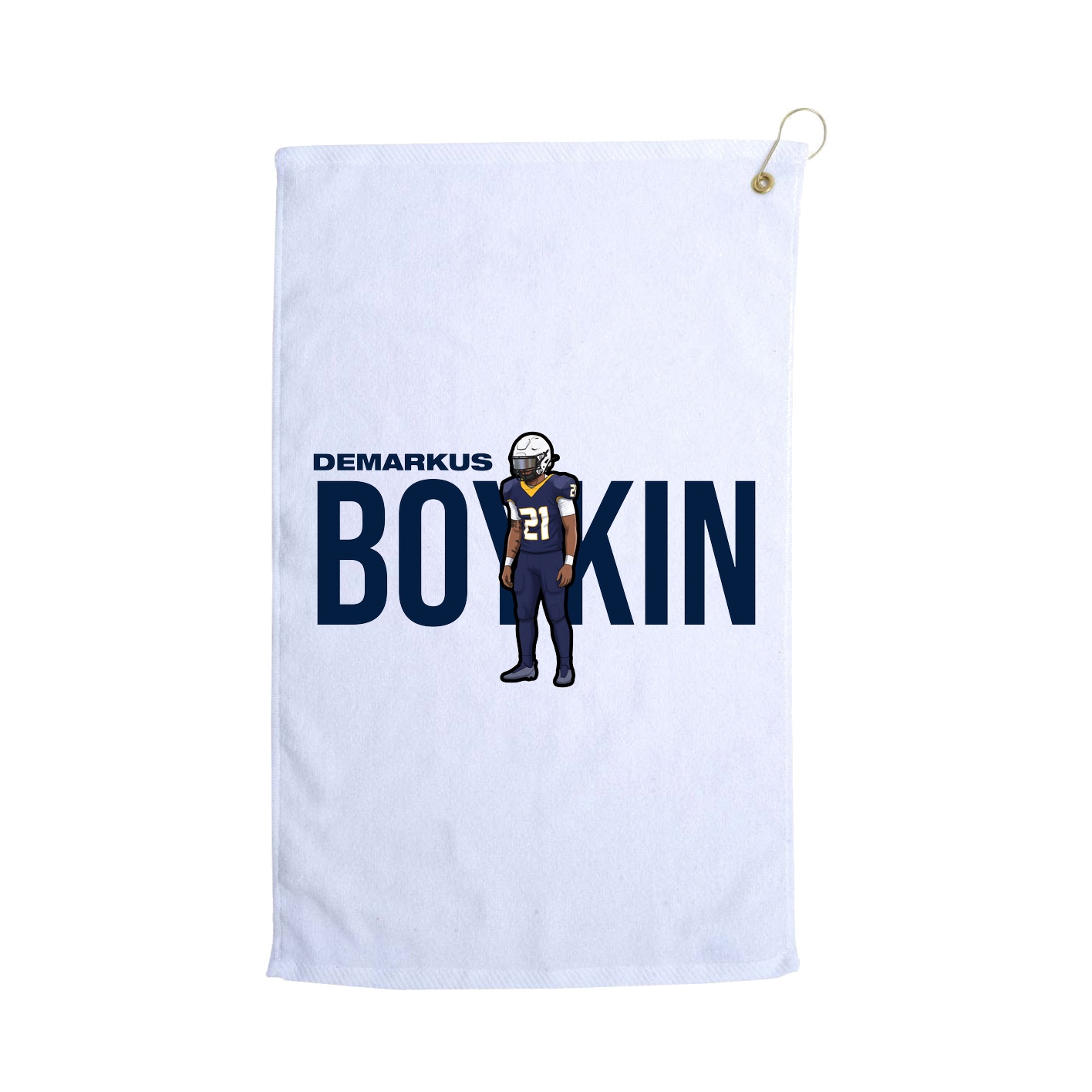 Golf Towel — Player Name in White