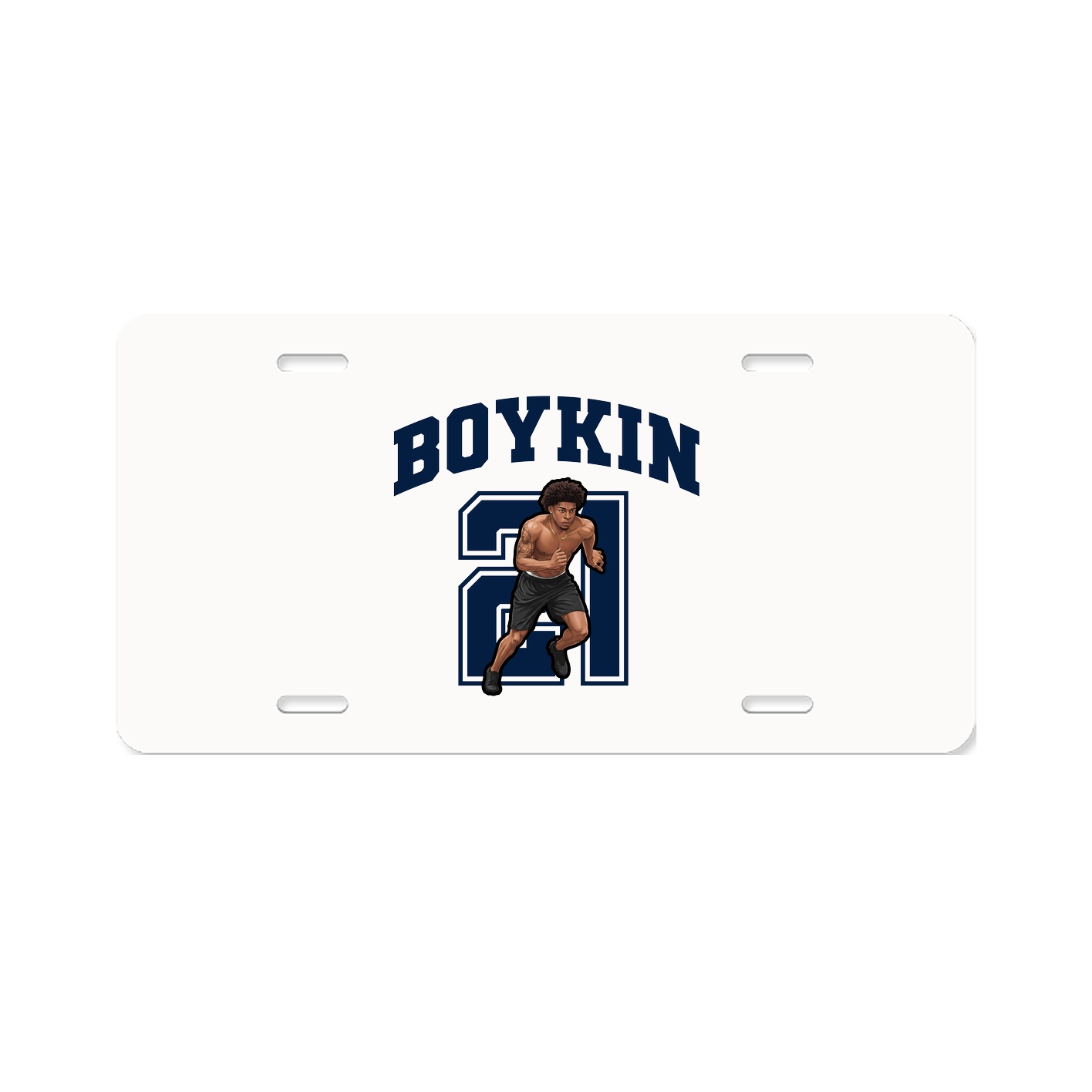 License Plate — Number in Classic